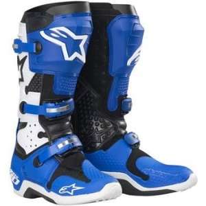  Alpinestars Tech 10 Boots , Color Blue/White, Size 12 