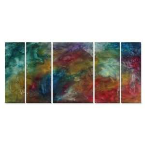  Rainbow Dreams Abstract Painting On Metal by Megan 