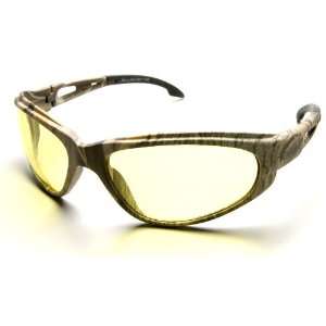 12 Pack Edge Eyewear SW112 CF Dakura Safety Glasses Camo Frames Yellow 
