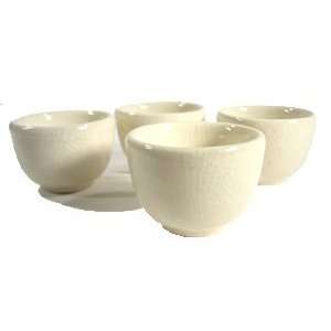 Celadon Set of 4 Tea Cups  Ivory 