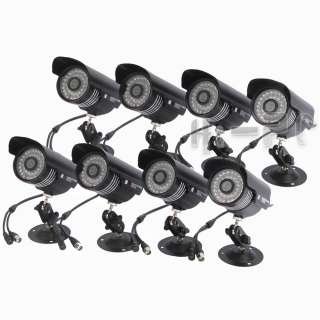 1TB 8CH Channel Waterproof Day Night Sharp CCD CCTV Security Camera 