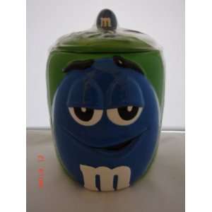  M&Ms Blue Cookie Or Candy Jar New Sealed 