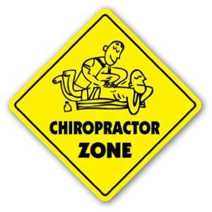 CHIROPRACTOR ZONE Sign xing gift holistic back crack treament traction