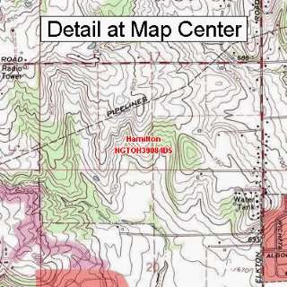  USGS Topographic Quadrangle Map   Hamilton, Ohio (Folded 