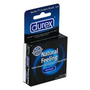  Durex Natural Feeling Lubricated 3pk Health & Personal 