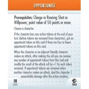  HeroClix Opportunist # F003 (Rookie)   Crisis Toys 