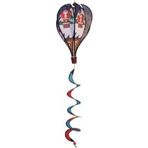   the Breeze Santa Chimney 6 Panel Kinetic Hot Air Balloon Wind Spinner