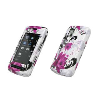 for LG Vu Cu920 Pouch+Case Purple Flower+LCD+Charger 654367671771 