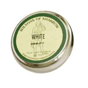 Wilsons of Sharrow White non tobacco nasal snuff tin  