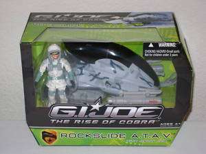 GI Joe ROC 2009 ROCKSLIDE ATAV with SNOW JOB MISP  