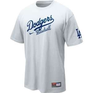  Los Angeles Dodgers 2011 Practice T Shirt (White) Sports 
