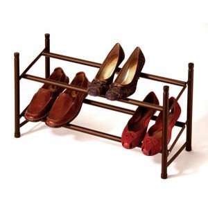   Bronze Expandable and Stackable Shoe Rack Set of 2