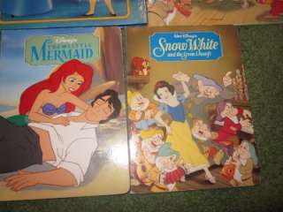Disney Princess Books Snow White,Bell,Cinderella,Ariel  