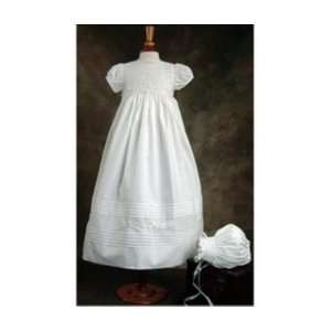  Hand Smocked Christening Gown   Paige, White, 0 3 mo (up 