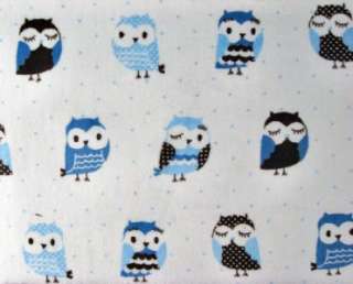   OWLS BIRDS WOODS CUDDLE CHENILLE KNIT SEWING 60 MATERIAL BTY  