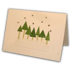  Sparkling Christmas Trees Greeting Card 