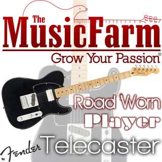 Fender Road Worn Player Telecaster MN Electric Guitar   Black  