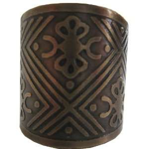   Fair Trade Adjustable Brass Finger Cuff Ring (Bronze Brass) Jewelry