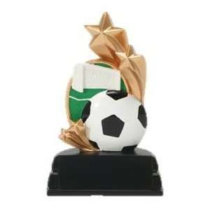  Soccer Star Color Resin Trophy