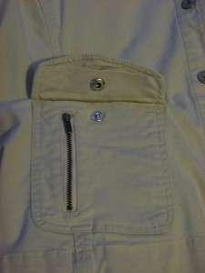 CHICOS Platinum Light Beige Blazer Jacket Womens Size 1  