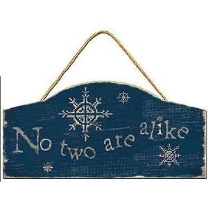  No TWO ARE ALIKE ~ Snowflake ~ Vintage country signage 