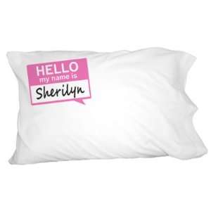  Sherilyn Hello My Name Is Novelty Bedding Pillowcase 