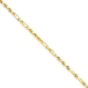   Karat Yellow Gold, Diamond Cut, Milano Rope Chain   18 inch Jewelry