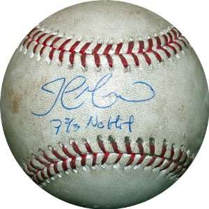  John Maine Signed/Ins 7 2/3 No Hit Game Used Baseball 