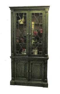 Chiswick Fretwork CUPBOARD BOOKCASE Distressed Paints Old World Wood 
