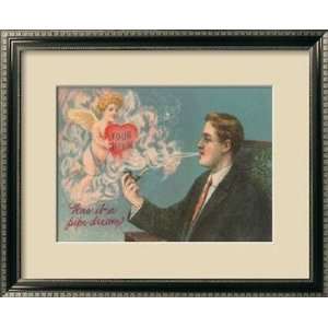  Was it a Pipe Dream? Cupid and Smoke Collections Framed 