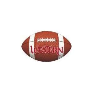   Western State Football Decal Size B   7.5 x 4.7