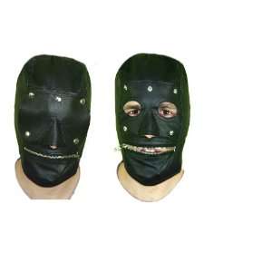   hood with mouthzipper and removeable eye cover