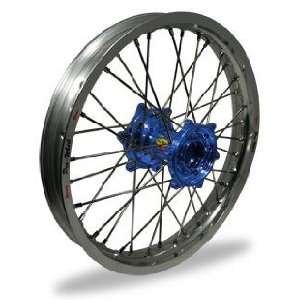 Pro Wheel MX Rear Wheel Set   19x2.15   Silver Rim/Blue Hub 24 12031 