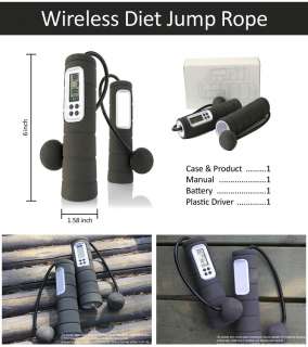 NEW Ropeless Diet Jump Skipping Rope Calorie Counter  