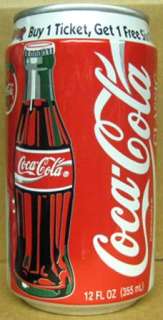 COCA COLA 1995 SIX FLAGS GREAT ADVENTURE Coke Soda CAN  
