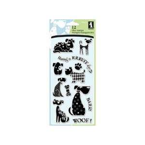    Dogs Inkadinkado® Clear Stamps, 12 stamps