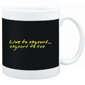  Mug Black  LIVE TO Skysurf ,Skysurf TO LIVE   Sports 