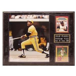  MLB Pirates Willie Stargell 2 Card Plaque Sports 