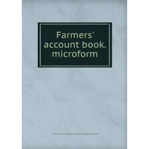 Farmers account book. microform Pennsylvania State 