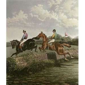 Match Etching Sturgess, John Hunt, C Horse Racing Steeple Chasing 