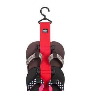  Closet Hanging Sandal Rack Red Canvas