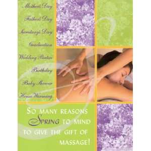   11 Massage Poster to Increase Gift Certificate Sales 