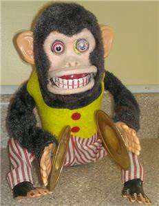 Vintage Jolly Clapping Monkey Battery Operated Toy Musical Cymbals 