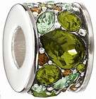 Authentic Chamilia 2025 0770 Mosiac Verde Siena Bead