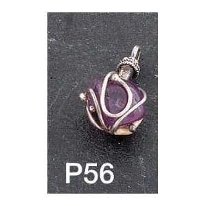  SilverPendant with Amethyst Stone