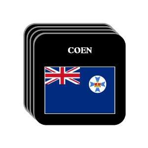  Queensland   COEN Set of 4 Mini Mousepad Coasters 