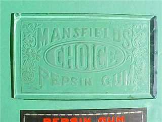 Original 1902 Mansfield Automatic Clerk Gum Machine, 2 Marquees, NICE 