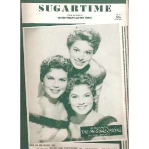  Sheet Music Sugartime The McGuire Sisters 53 Everything 