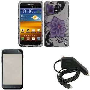  iFase Brand Samsung Epic Touch 4G D710 Combo Violet lily 