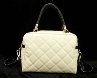 Women Genuine Leather Boston Tote Bag Designer Handbag Luggage Duffel 